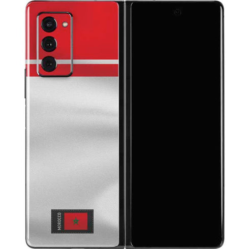 Morocco Soccer Flag Galaxy Z Fold2 5G Skin